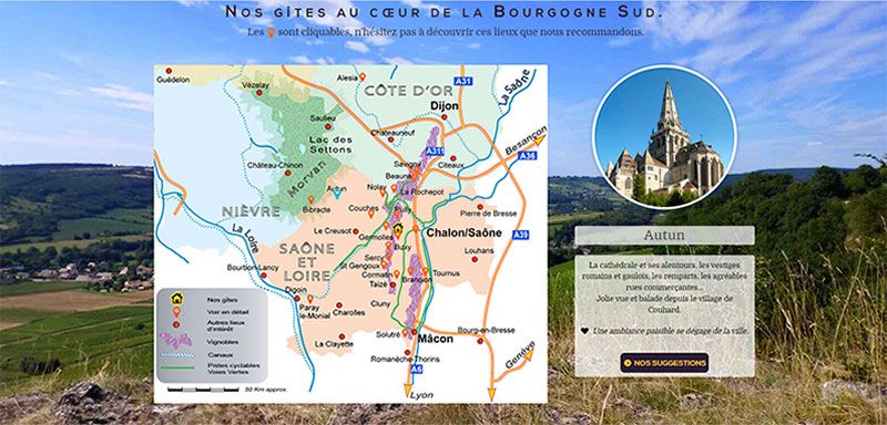 Exemple de site avec image cliquable