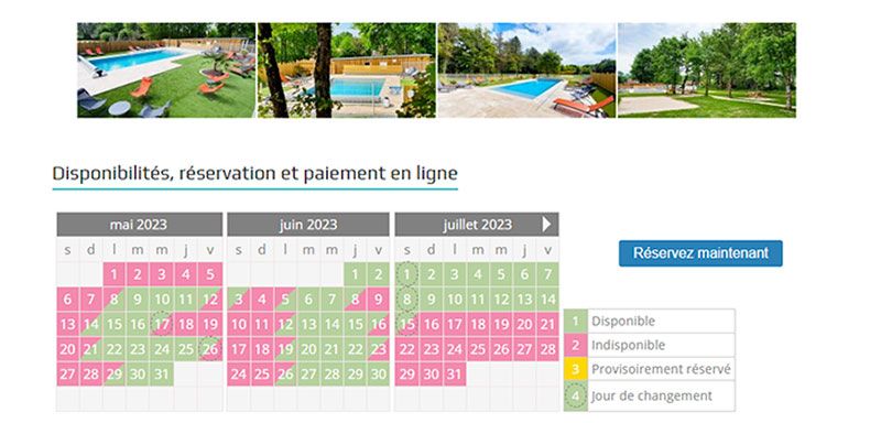 Exemple de site gite et chambre d'hotes