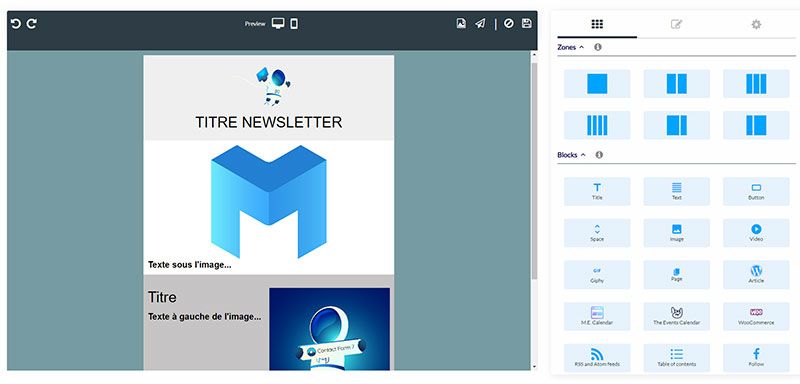 Exemple de newsletter Joomla