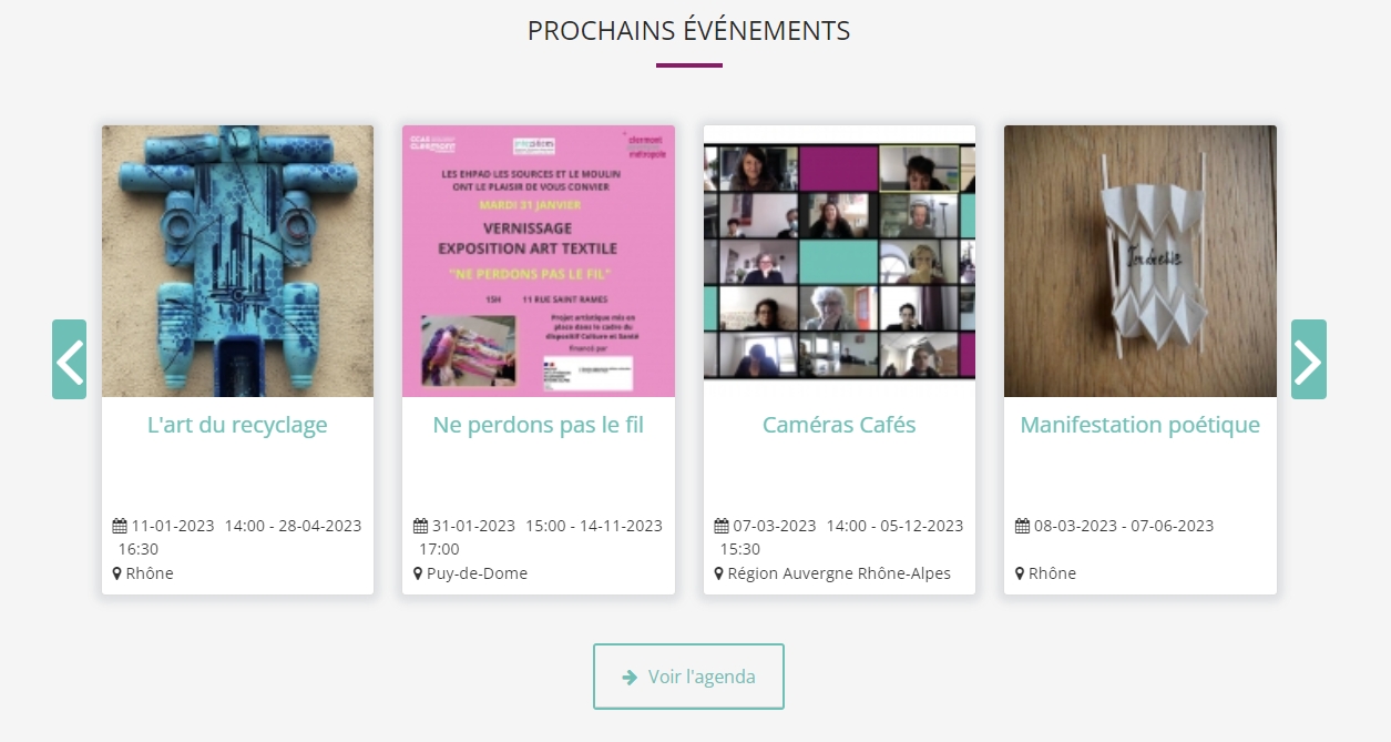 gestion événements Joomla