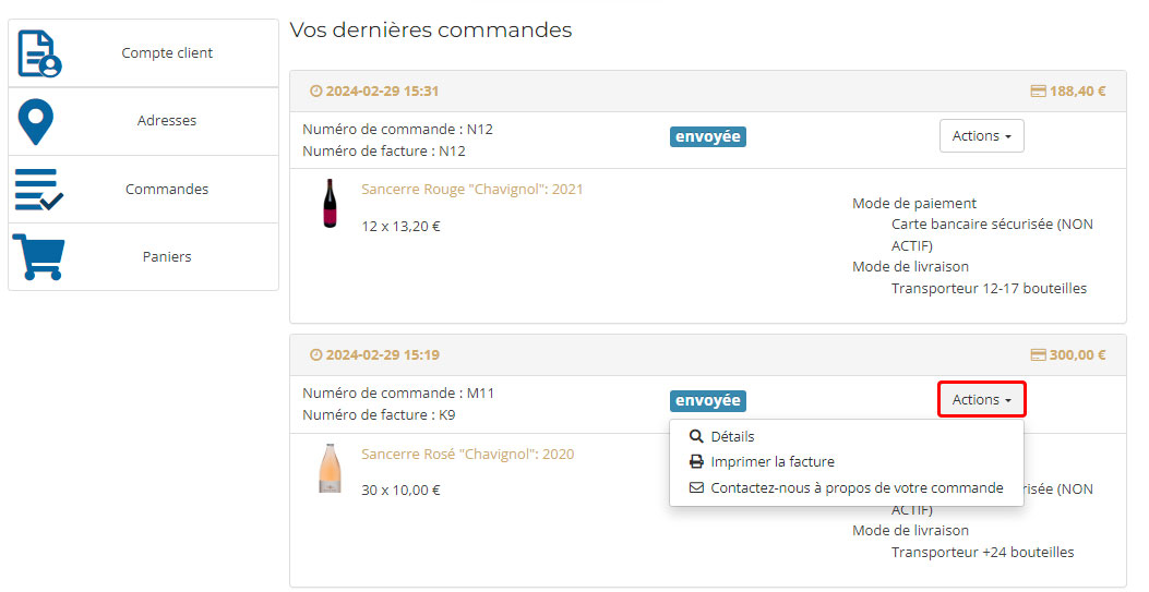 espace client