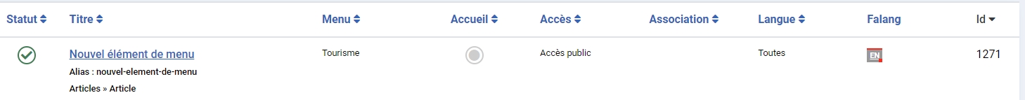 traduction menu joomla