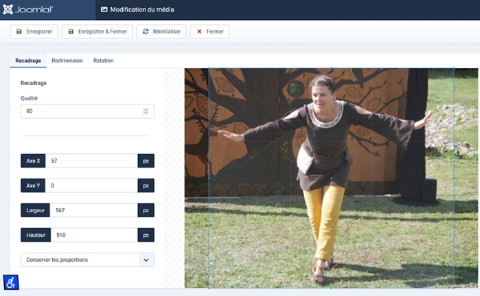 modification image joomla4 suite