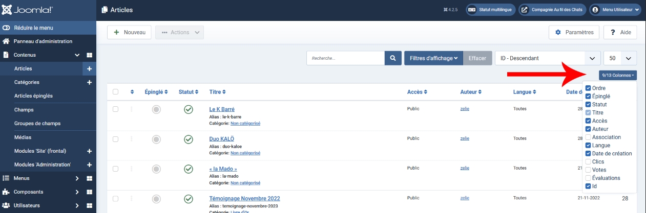 tris articles joomla4