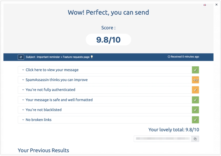 spam test
