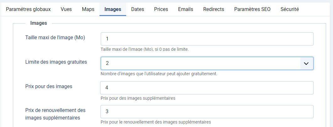 prix images supplementaires