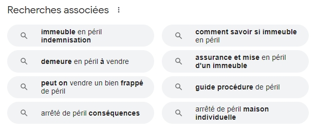 referencement recherches associees