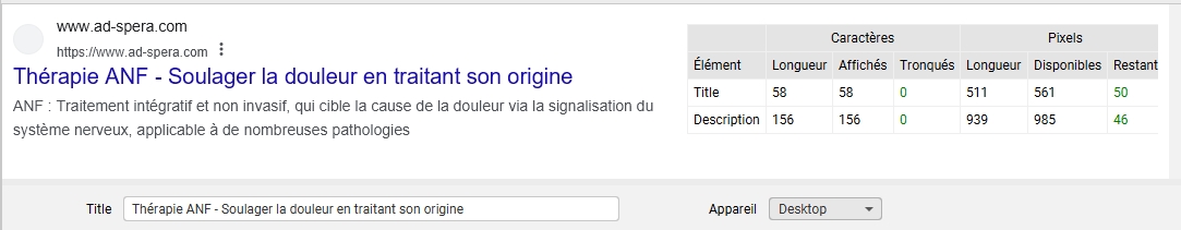 screamingfrog analyse seo accueil