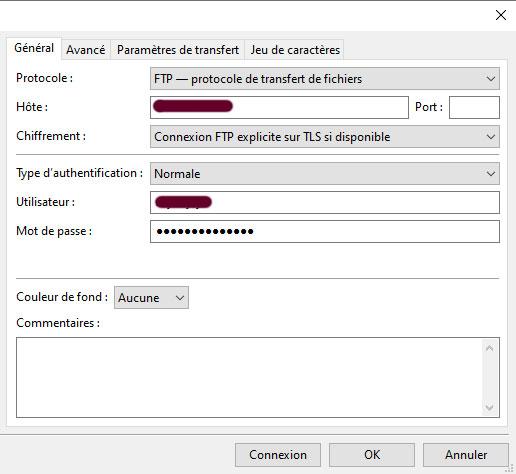 connexion FTP