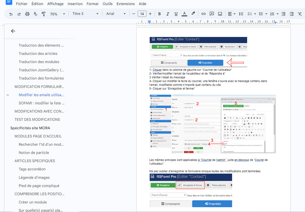 support formation Joomla