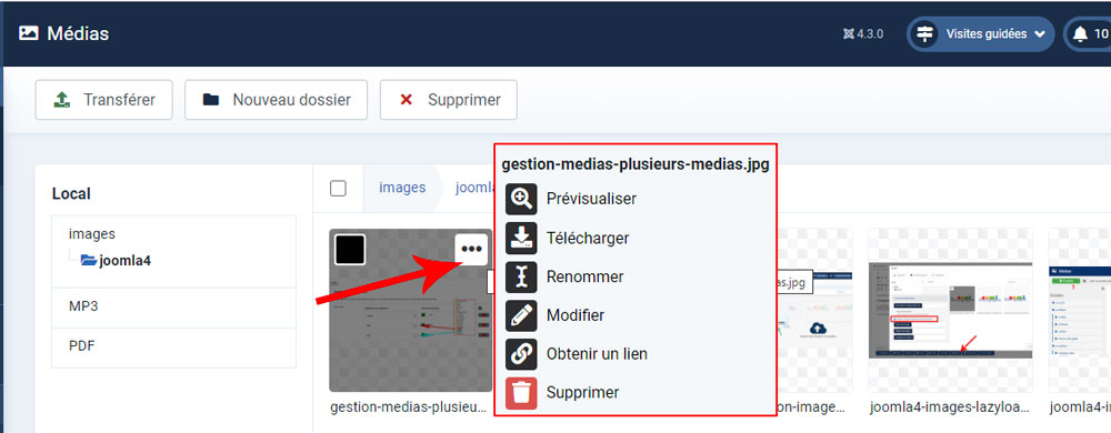 joomla4 images fonctionnalites