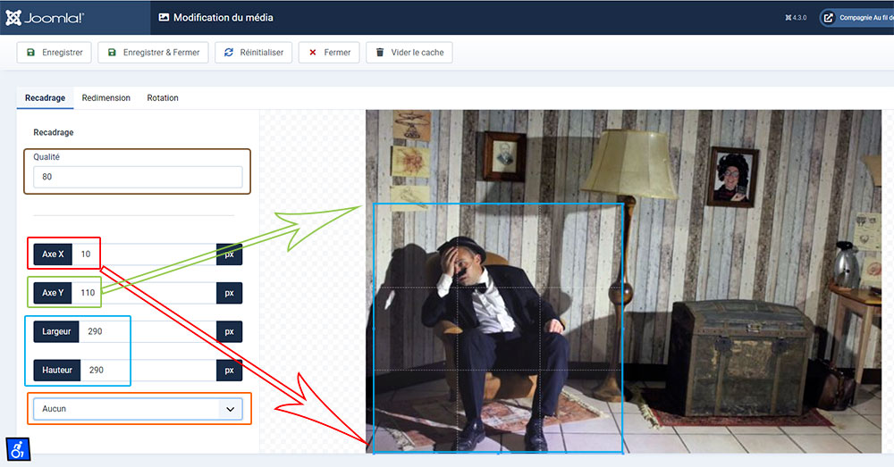 joomla4 modification dimensions images