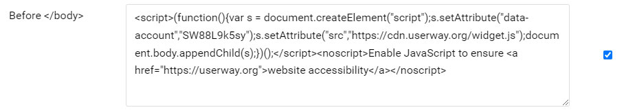 script js settings