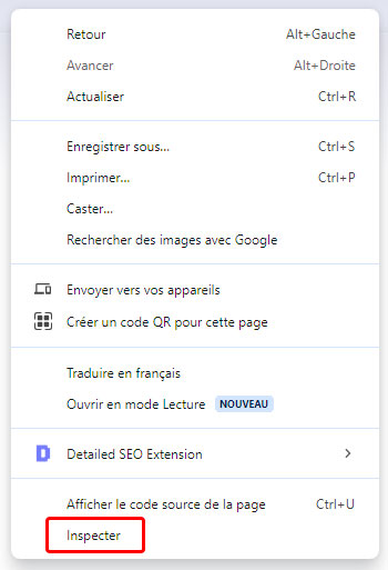 recherche id Joomla console Chrome
