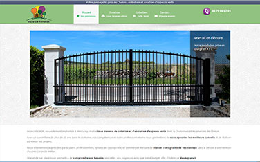Site internet entretien espace verts, rénovations extérieurs Chalon, Mercurey